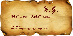 Wágner Gyöngyi névjegykártya